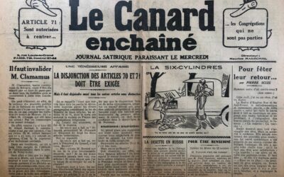 N° 642 du Canard Enchaîné – 17 Octobre 1928
