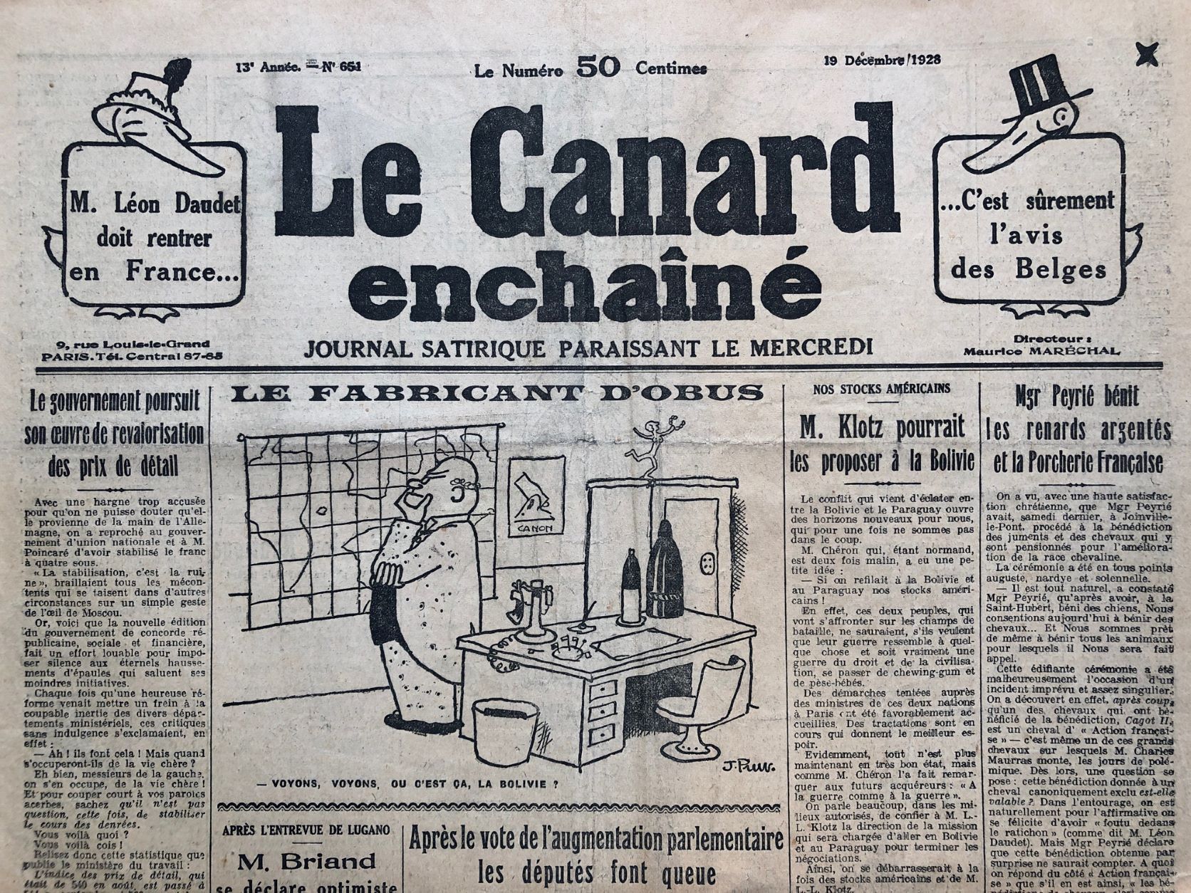 Couac ! | Acheter un Canard | Vente d'Anciens Journaux du Canard Enchaîné. Des Journaux Satiriques de Collection, Historiques & Authentiques de 1916 à 2004 ! | 651 2