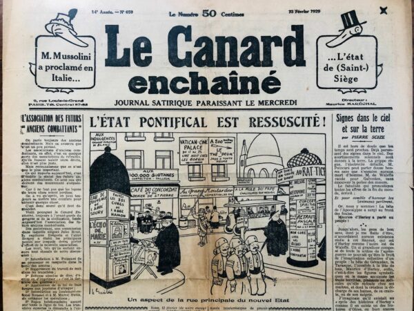 N° 659 du Canard Enchaîné -  13 Février 1929
