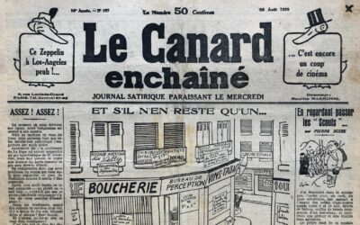 N° 687 du Canard Enchaîné –  28 Août 1929