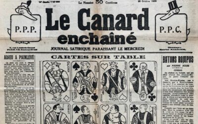 N° 696 du Canard Enchaîné –  30 Octobre 1929