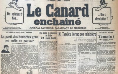 N° 697 du Canard Enchaîné –  6 Novembre 1929