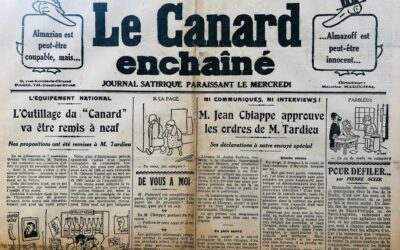 N° 701 du Canard Enchaîné –  4 Décembre 1929