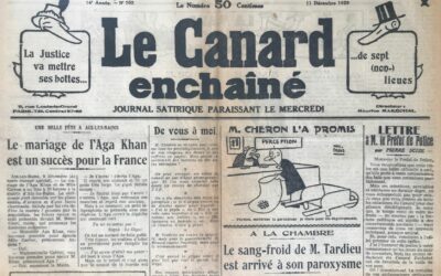 N° 702 du Canard Enchaîné –  11 Décembre 1929