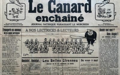 N° 705 du Canard Enchaîné –  1 Janvier 1930