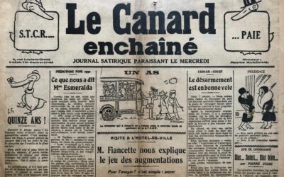 N° 706 du Canard Enchaîné –  8 Janvier 1930