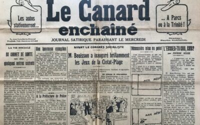 N° 707 du Canard Enchaîné –  15 Janvier 1930