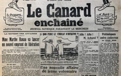 N° 718 du Canard Enchaîné –  2 Avril 1930