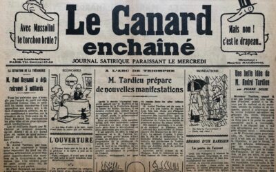 N° 729 du Canard Enchaîné –  18 Juin 1930