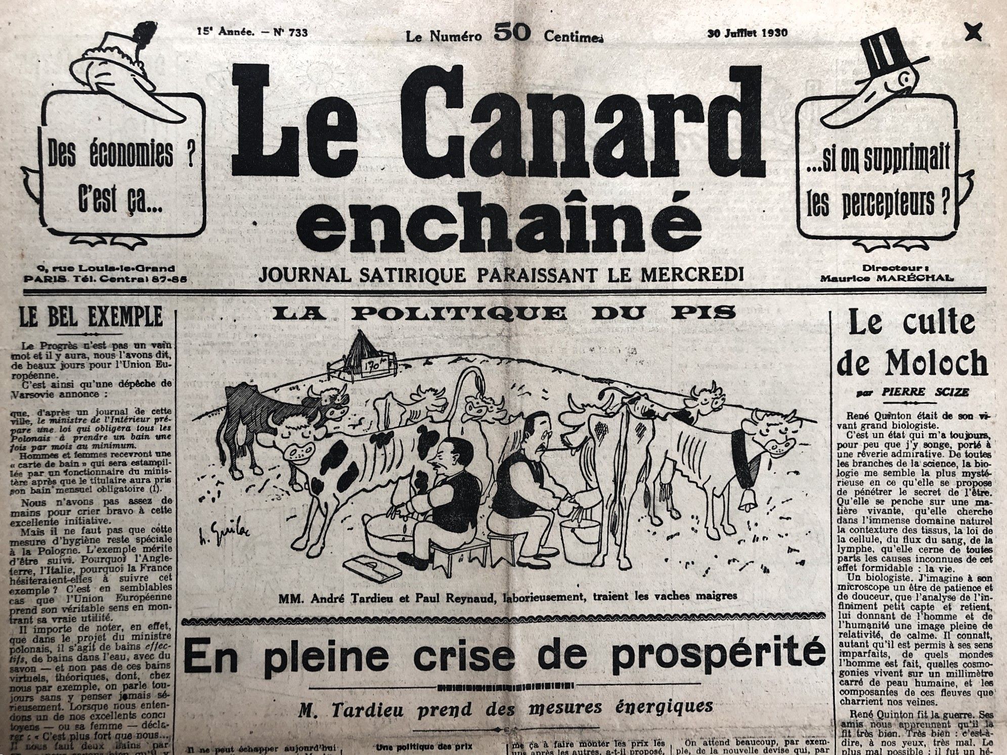 735 Couac ! | Acheter un Canard | Vente d'Anciens Journaux du Canard Enchaîné. Des Journaux Satiriques de Collection, Historiques & Authentiques de 1916 à 2005 ! | 735 1