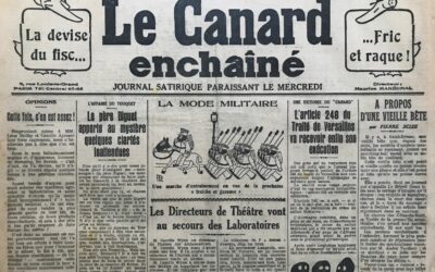 N° 745 du Canard Enchaîné –  8 Octobre 1930