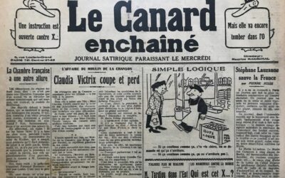 N° 747 du Canard Enchaîné –  22 Octobre 1930