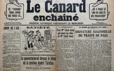 N° 757 du Canard Enchaîné –  31 Décembre 1930
