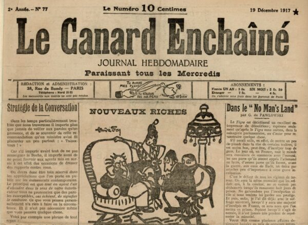 N° 77 du Canard Enchaîné -  19 Décembre 1917