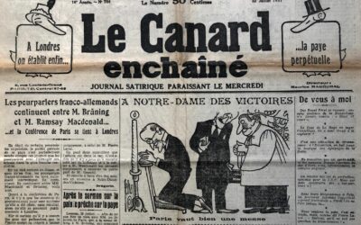 N° 786 du Canard Enchaîné –  22 Juillet 1931