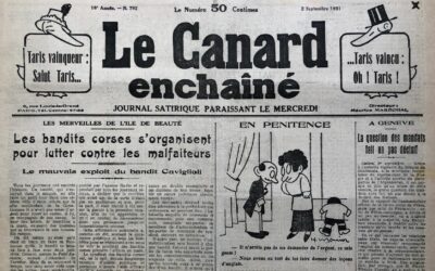 N° 792 du Canard Enchaîné –  2 Septembre 1931