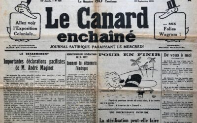 N° 796 du Canard Enchaîné –  30 Septembre 1931