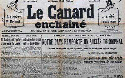 N° 800 du Canard Enchaîné –  28 Octobre 1931