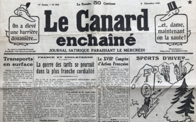 N° 806 du Canard Enchaîné –  9 Décembre 1931
