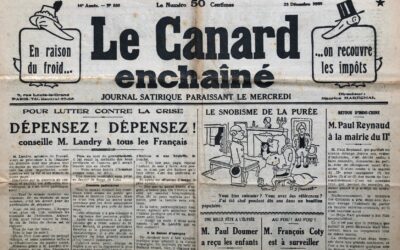 N° 808 du Canard Enchaîné –  23 Décembre 1931