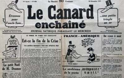 N° 809 du Canard Enchaîné –  30 Décembre 1931