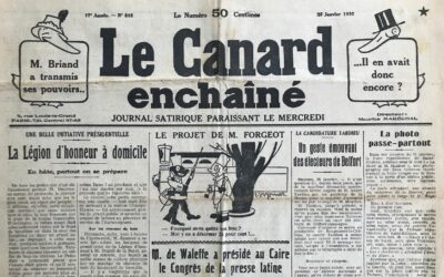 N° 813 du Canard Enchaîné –  27 Janvier 1932