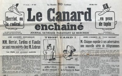 N° 830 du Canard Enchaîné –  25 Mai 1932