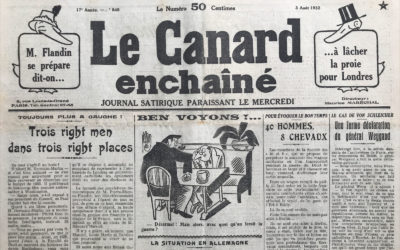 N° 840 du Canard Enchaîné –  3 Août 1932