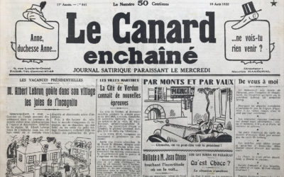 N° 841 du Canard Enchaîné –  10 Août 1932