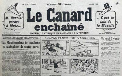 N° 842 du Canard Enchaîné –  17 Août 1932