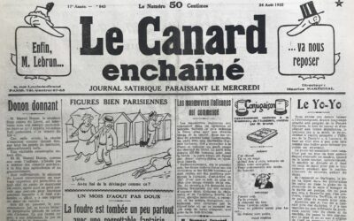 N° 843 du Canard Enchaîné –  24 Août 1932