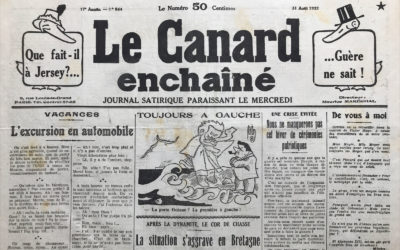 N° 844 du Canard Enchaîné –  31 Août 1932