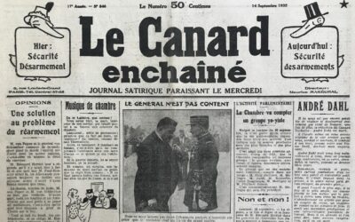 N° 846 du Canard Enchaîné –  14 Septembre 1932