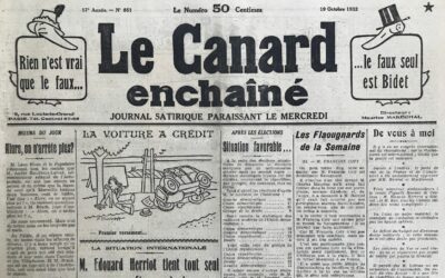 N° 851 du Canard Enchaîné –  19 Octobre 1932