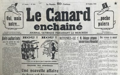 N° 852 du Canard Enchaîné –  26 Octobre 1932