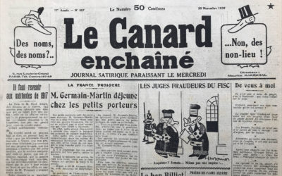 N° 857 du Canard Enchaîné –  30 Novembre 1932