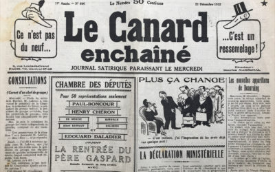 N° 860 du Canard Enchaîné –  21 Décembre 1932