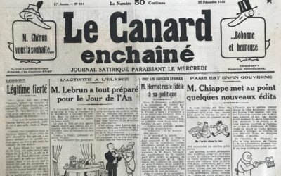 N° 861 du Canard Enchaîné –  28 Décembre 1932