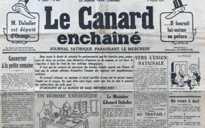 N° 866 du Canard Enchaîné –  1 Février 1933