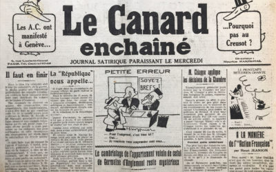 N° 873 du Canard Enchaîné –  22 Mars 1933