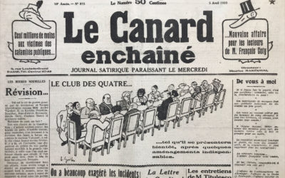 N° 875 du Canard Enchaîné –  5 Avril 1933