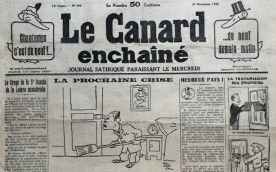 N° 909 du Canard Enchaîné –  29 Novembre 1933