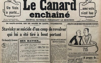 N° 915 du Canard Enchaîné –  10 Janvier 1934