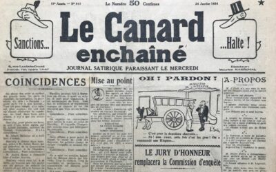 N° 917 du Canard Enchaîné –  24 Janvier 1934