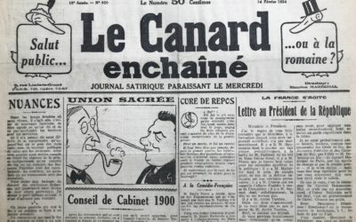 N° 920 du Canard Enchaîné –  14 Février 1934