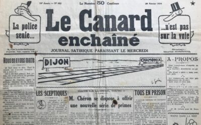 N° 922 du Canard Enchaîné –  28 Février 1934