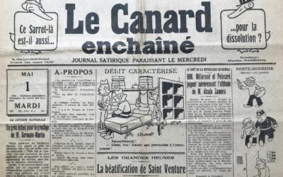 N° 931 du Canard Enchaîné –  2 Mai 1934