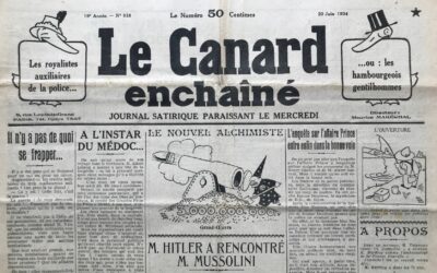 N° 938 du Canard Enchaîné –  20 Juin 1934