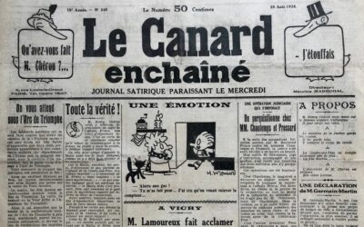 N° 948 du Canard Enchaîné –  29 Août 1934