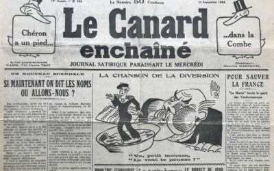 N° 950 du Canard Enchaîné –  12 Septembre 1934